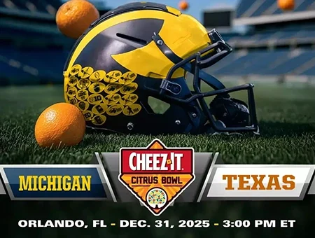 Cheez-It Citrus Bowl: Michigan vs. Texas – Where to Bet