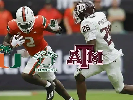 Where to Bet and Watch Miami vs. Texas A&M CFP First Round